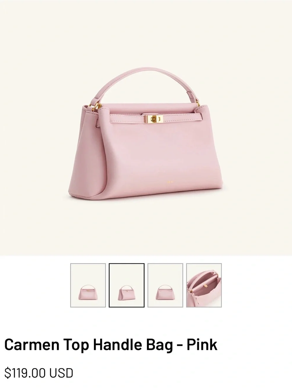 JW PEI Carmen Top Handle Bag - Light Pink